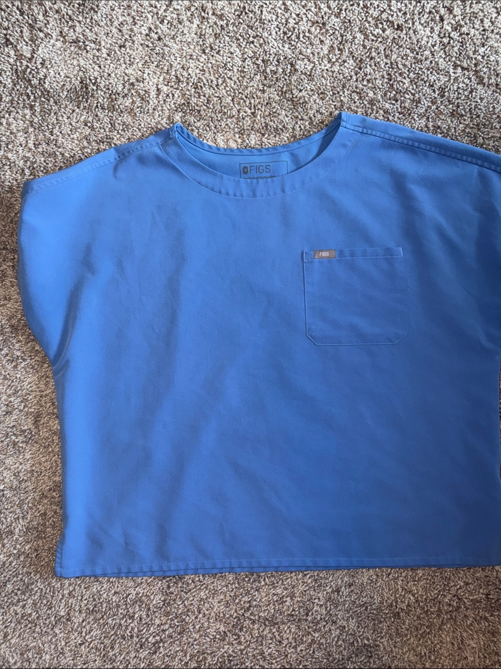 FIGS ceil blue Short-Sleeve Pocket Tee